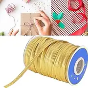 SustVita Piping Trim for Sewing, 70yd Double Fold Bias Tape, Polyester Bias Tape for Edging, Binding, and Seaming (Gold)