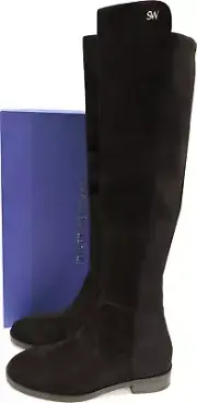 Stuart Weitzman KEELAN OTK Boots /Booties Stretch Back Flat Over The Knee 8
