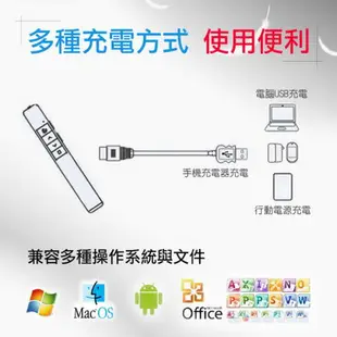 HANLIN PT16超薄USB2.4g充電簡報翻頁筆 簡報器 簡報筆 雷射筆 鐳射筆