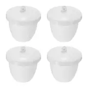 4 Pcs Crucibles for Melting Metal Crucible Cup with Lid Cover 70ml
