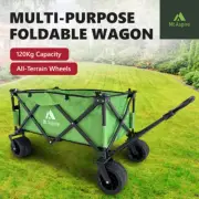MT ASPIRE Folding Wagon Cart 120kg Camping Trolley Outdoor Beach Garden Barrow