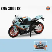 New 1:12 BMW S1000RR Gulf Oil Die Cast Motorcycle Model Toys for kids gifts