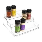 3-Tier Spice Rack Organizer - Versatile Storage Shelf for Set of 1 Clear