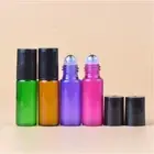 Colorful Roller Ball Roll On Glass Bottle Small For Perfume Essential Oil BY