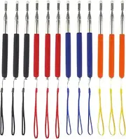 Miokun 12 Pieces Telescopic Teacher Pointer Presenter Whiteboard Pointer for Teachers Coach Presenter, Extends to 39 Inches (4 Colors)