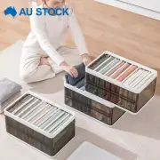 9Grid Storage Folding Case Clothes Jeans Pants Drawer Organiser Wardrobe Box Bra