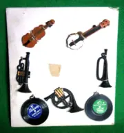 Miniature Musical Instruments Mini Trumpet Violin Records Banjo Craft - Charms