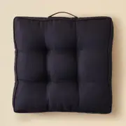 Openook Linen Look Floor Cushion - Black