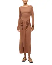 Staud Gres Waterfall Ruffle Dress
