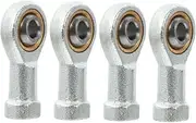 HAWILLOSCH 4pcs Joint Bearing Female Thread Connector Machine Rod End Bearing Female Rod Ends Aluminum Rod Ends Self Lubricating Bearing Joint Rod End Direct Bearing for Rod End Iron