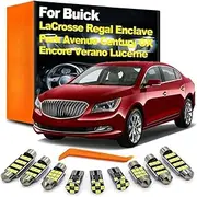 LED Interior Light Kit, For Buick Lacrosse Regal Enclave Verano Encore GX Lucerne Century Lesabre Rendezvous Park Avenue