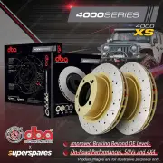DBA Rear 4000 XS Drilled Brake Rotors for A3 RS3 S3 8V 8P RS Q3 8U TT TTS FV