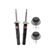 Pair Front KYB Shock Absorbers + Strut Top Mount Kit for BMW 5 Series E60 02-10
