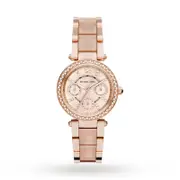 Michael Kors Rose Gold-Tone Mini Parker Watch MK6110