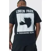 Mens Black Plus Linkin Park License T-shirt