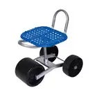 Garden Stool with Wheels Rolling Stool with Back for Farm Car Repair Garage