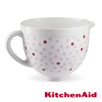 在飛比找Yahoo奇摩購物中心優惠-KitchenAid 5Q陶瓷攪拌盆: 粉紅點