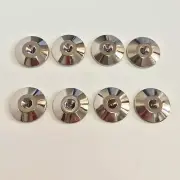 8Pcs Black Nickel Speaker Spike Floor Disc for Audio Cones Spikes Components