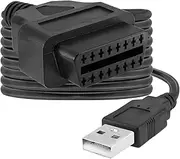 OBDII to USB Cable, 1M/3FT OBD2 Female to USB A Male Power Connection Cord Charging Extender Adapter
