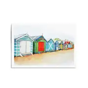 Brighton Beach Boxes Painting Melbourne Wall Art