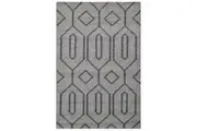 Handwoven Wool Rug-202215-Silver Charcoal-160x230cm