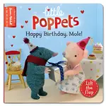 LITTLE POPPETS: HAPPY BIRTHDAY, MOLE!-A LIFT-THE-FLAP FIRST STORY (BOARD BOOK)(硬頁書)/PAULA METCALF【禮筑外文書店】