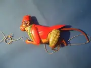 GERMANY CLIMBING TIN TOY MONKEY WORK