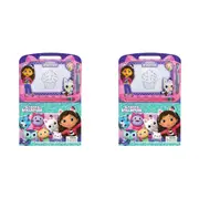 2x Univ. Gabby'S Dollhouse Learning Series Kids Magnetic Drawing Pad w/ Book 3+