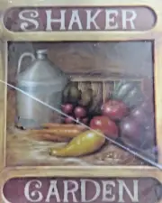 KERRY SMITH 1990 SHAKER GARDEN SEED SIGN CROCK VEGGIES PAINTING PATTERN PACK