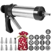 Cookie Press,Cookie Press For Baking,Stainless Steel Cookie Press Gun,8 Icing...