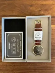 SEIKO Metronome Watch Dark Brown SMW001A Free Shipping