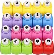 Paper Punches Set Kattool Mini Crafting Paper Punch Crafts Puncher Image Hole Cutters for Scrapbooks Albums Photos Cards and DIY Handcrafts Pack of 20 20 Patterns