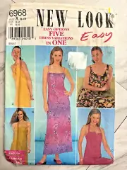 Women's Sewing Pattern Size 8-18 Dress Sundress Halter Uncut New Look 6968