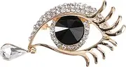 [CATIEBYE] Eye Brooch Clothing Decoration Brooch Pin Eye Corsage Breastpin Vintage Decor Rhinestones Exquisite Brooch Enamel Brooches Pin Rhinestone Decor Brooch Clothes Brooch Alloy