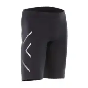 GREAT BARGAIN | 2XU Mens Compression Shorts - Black/Silver (MA3851)