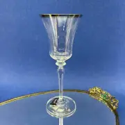 New Mikasa Jamestown Platinum Rim Crystal Stemware Wine Glass Goblet Champagne