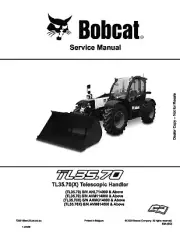 Bobcat TL35.70 TL35.70X Telehandler Workshop Manual Service Shop Repair 7283169