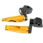 SHINOBI Gold REAR Foot Pegs 25mm Adjustable For Honda CB 600F Hornet 04-07 06