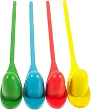 BELLIFFY Boys and Girls Outdoor Games Egg and Spoon Race Set Balance Spoon Toy Sensory Integration Toys Family Games Team Building Props