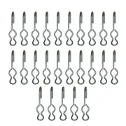 25 New SJ Hooks for Rubber Rope Shock Cord Bungee Cord Tarp Strap Tie Down Hook