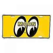 MOONEYES LOGO YELLOW LICENSE PLATE MG108 FREE SHIPPING