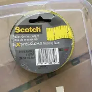Scotch Expressions Decorative Masking Tape Yellow Ruler Design 1 Roll Yard Stick