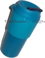 Tupperware Eco To Go Tumbler 16 Travel Coffee Cup Peacock Blue New