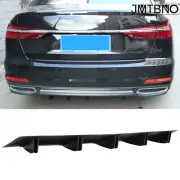 Matte Black Rear Lower Bumper Diffuser Fin Spoiler Lip Wing Splitter 32"x6"