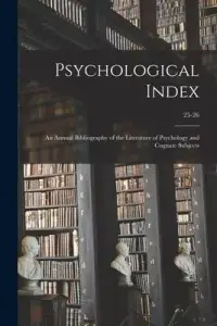在飛比找博客來優惠-Psychological Index; an Annual