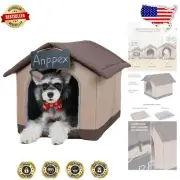 Durable Oxford Cloth Dog House with Thick Cushion - Perfect Retreat for Fido