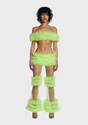 [HuDieGongZhu] Green Frill Set