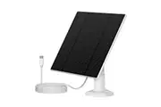 Solar Panel for Security Camera CCTV Surveillance System with Rechargeable Battery IP65 Waterproof 3m Cable Adjustable Bracket USB-C Ports 10W