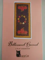 Black Cat Graphics Quilt Pattern Bittersweet Harvest Runner 19" x 41" Applique
