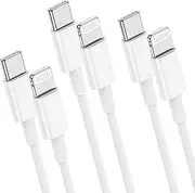 USB C to Lightning Cable 3Pack 3 FT, iPhone Fast Charger Cable Apple MFi Certified, Type-C Power Delivery Charging Cord for iPhone 14 13 12 Pro Max 12 Mini 11 XS XR X 8 7 Plus SE, iPad